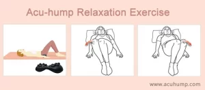 supine piriformis stretch with Acu-hump