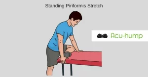 standing piriformis stretch