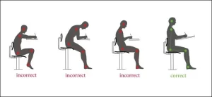 correct sitting posture for buttock pain relief